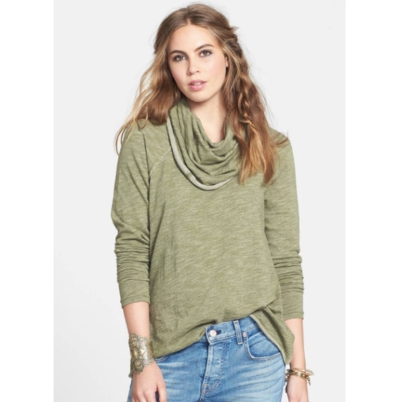 Free People Sweaters - Free people Beach Cocoon Cowl Neck Cotton Pullover